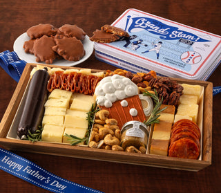 Cheers to Dad Father's Day Charcuterie Tray with Pecan Clusters