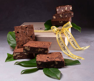 Walnut Brownie Box with Thank You Ribbon