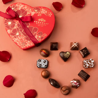 Valentine's Heart Truffle Box by Chocolat Moderne