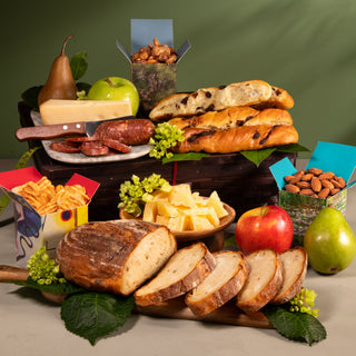 Savory Sampler Bread & Cheese Gift Basket