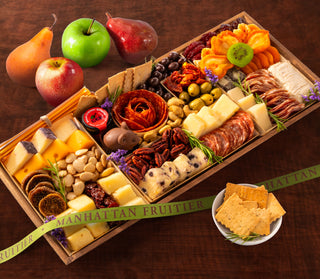 Premium Meat and Cheese Board with 4 Fruits