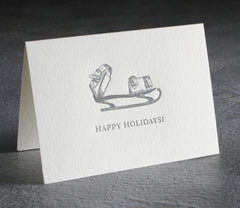 Happy Holidays Letterpress Card