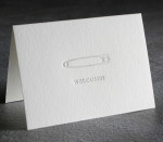 Welcome Baby Letterpress Card