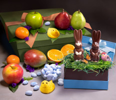 Eggs-ellent Easter Bunny Basket Deluxe $130