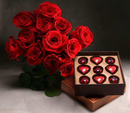 Valentine Roses and Lovebug Ganaches $120