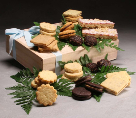 Tea Cookies in a Wood Box (31 cookies)